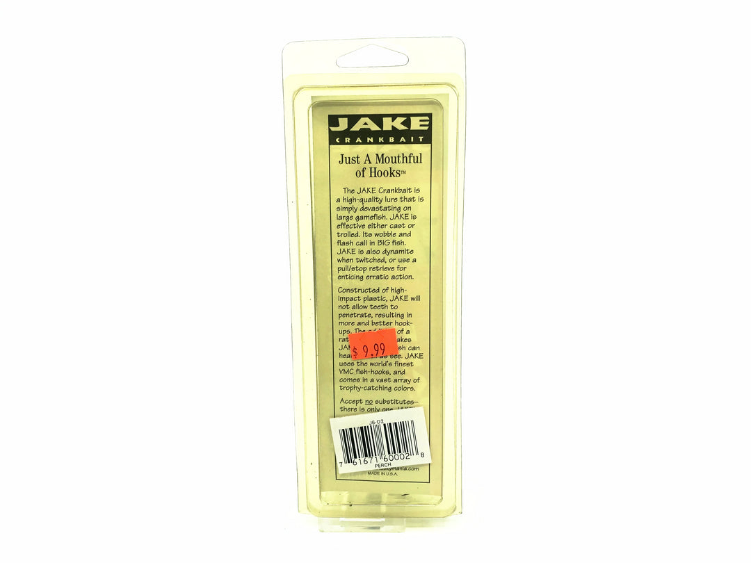 Jake 6" Musky Bait, Perch Color New on Card