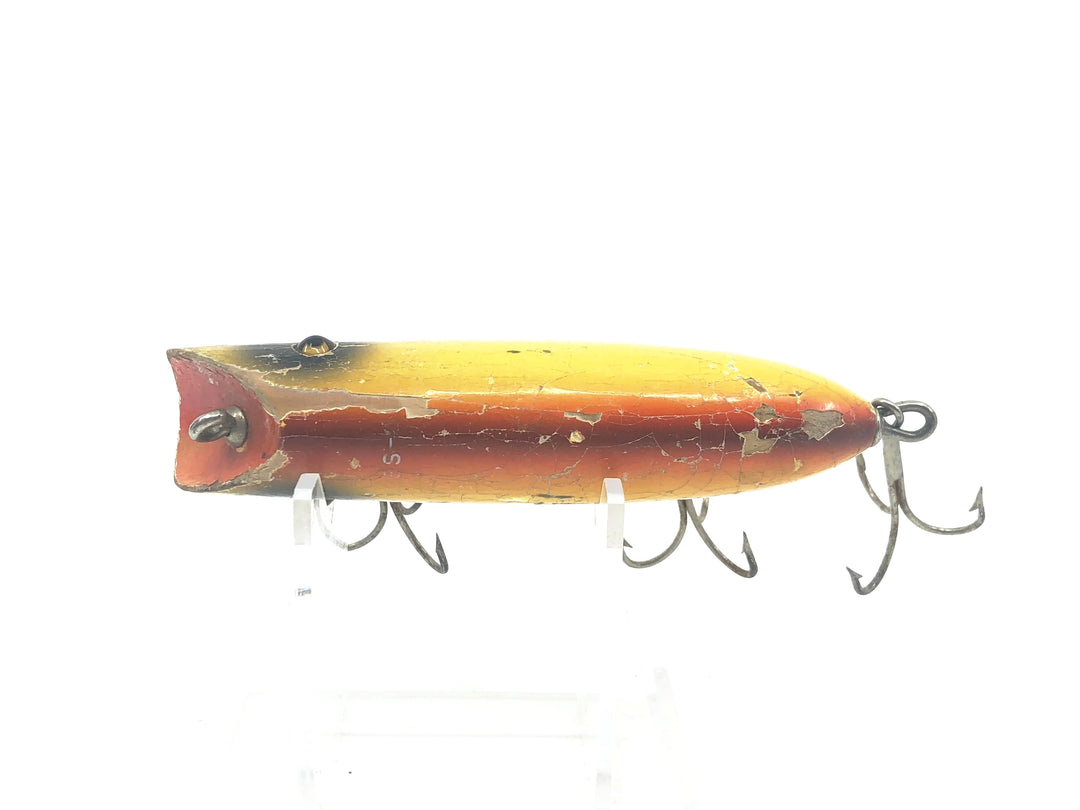 South Bend Glass Eye Wooden Bass Oreno, Rain Rainbow Color