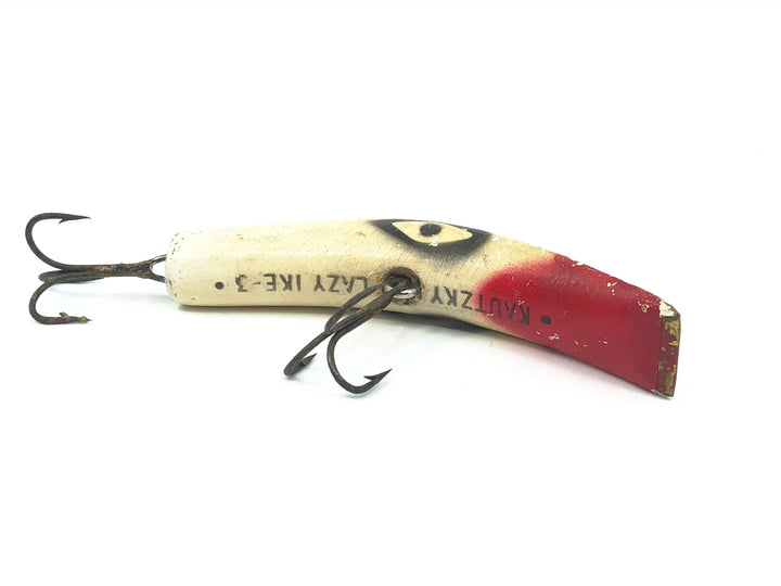 Kautzky Wooden Lazy Ike 3, Red White Color
