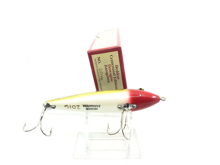 Heddon Centennial Edition Wood Zaragossa New in Box NO. X6500W-JRH - Frog Scale Red Head Numbered!