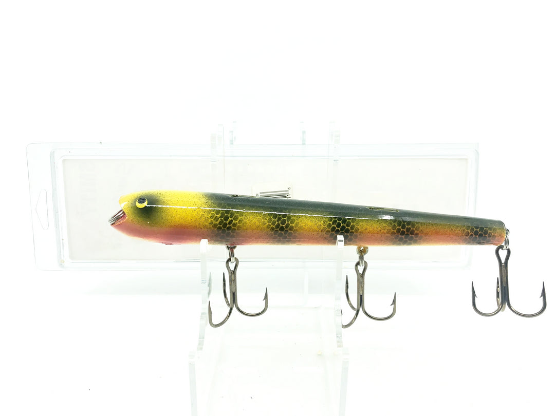 Smity Bait Large Jerk, Perch Color on Card