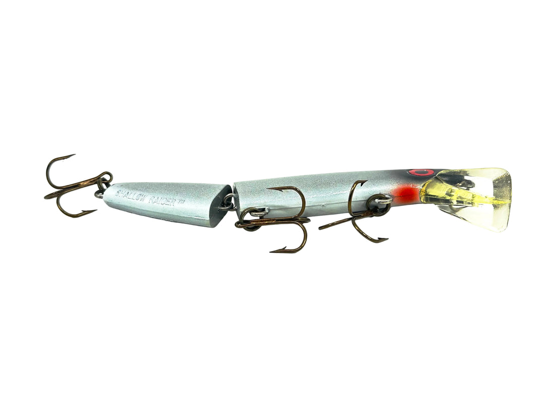 Joe Bucher Tackle Co. Buchertail Jointed Shallow Raider 7", Silver Sparkle/Black Back Color