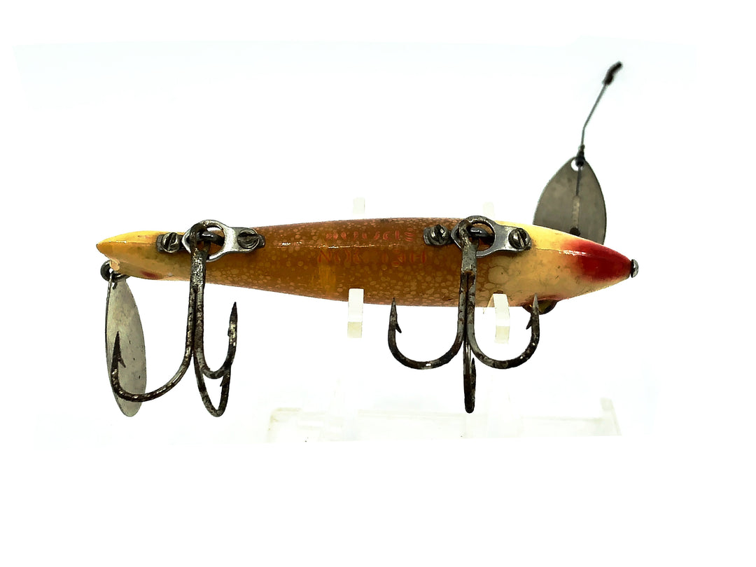 Heddon Dowagiac Spook 9100, RET White Red Eyes & Tails Color