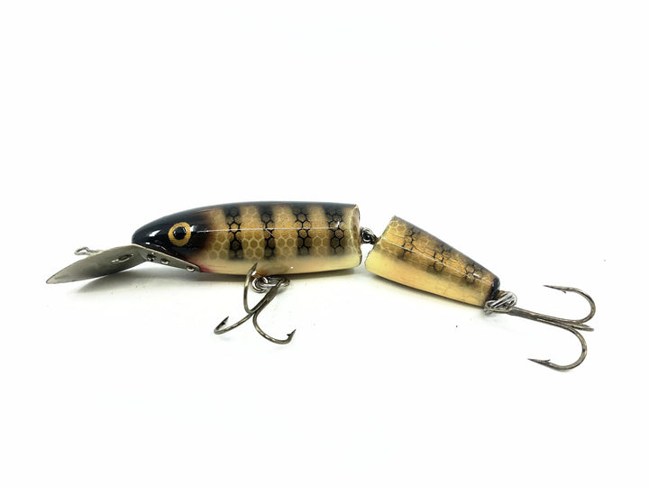 Jointed Wooden 5" Musky Bait, Brown Perch Color