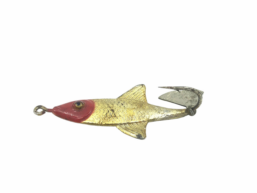 Arbogast Tin Liz Glass Eye, Red/Gold Color
