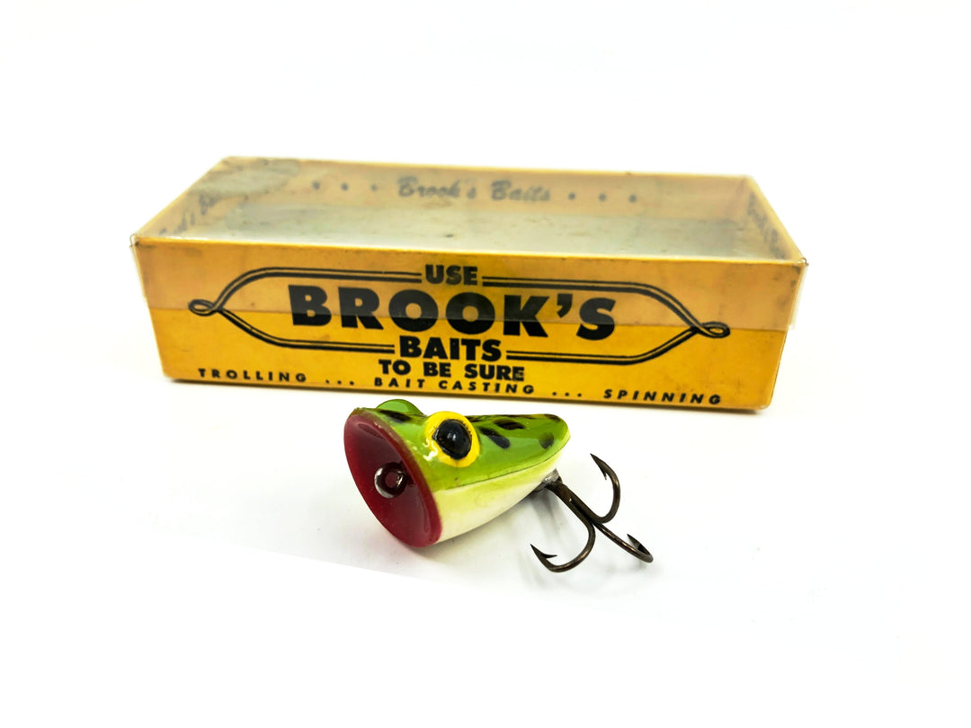 Brook's No.SP-5 Spinning Topwater, #3 Frog Color, with Box