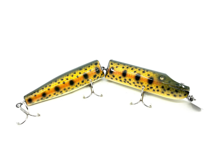 Musky Dan (XXX Lures) Giant Jointed Pikie, Brown Trout Color