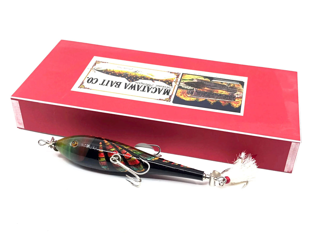 Macatawa Bait Co. 2021 Floating Muskie Minnow, Dragonfly Color w/Box