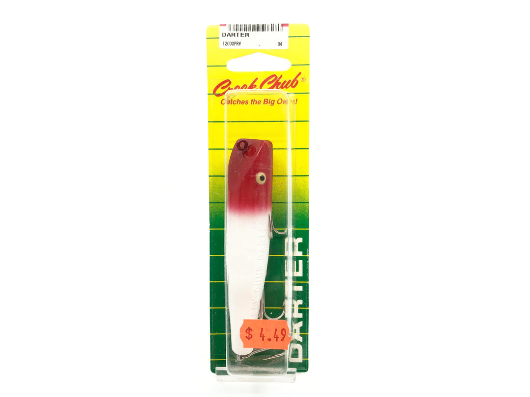 Creek Chub Darter 2000P, Red Head/White Color on Card