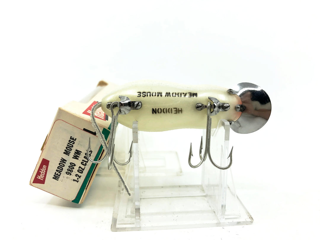 Heddon Meadow Mouse with Box 9800, WM White Mouse Color on Card
