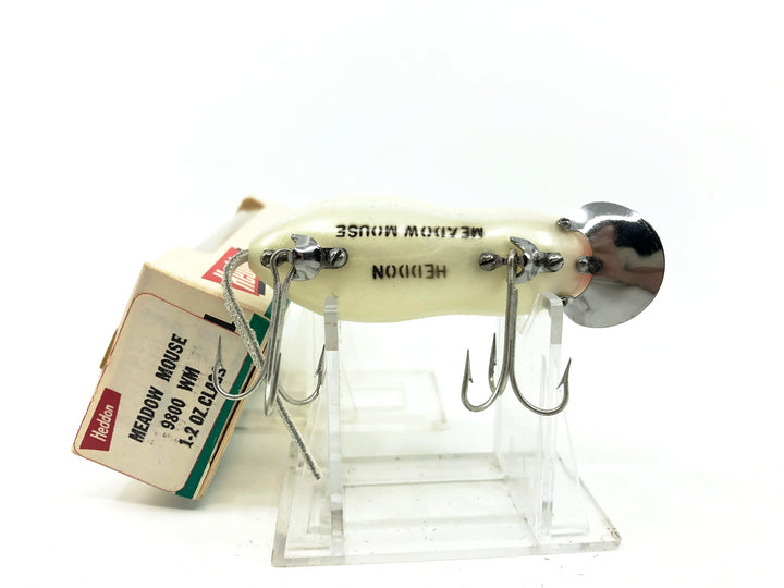 Heddon Meadow Mouse with Box 9800, WM White Mouse Color on Card