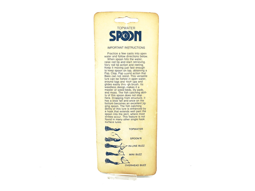 Lundahl Lure Pops Spoon, Gold Scarab/Red Color on Card