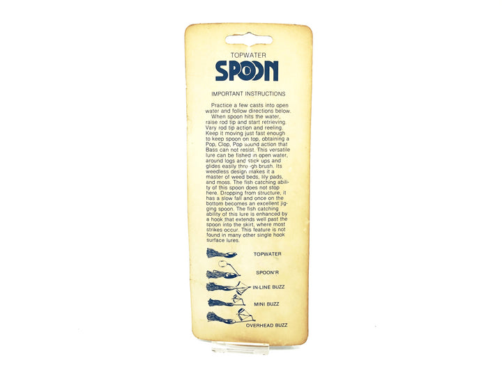 Lundahl Lure Pops Spoon, Gold Scarab/Red Color on Card