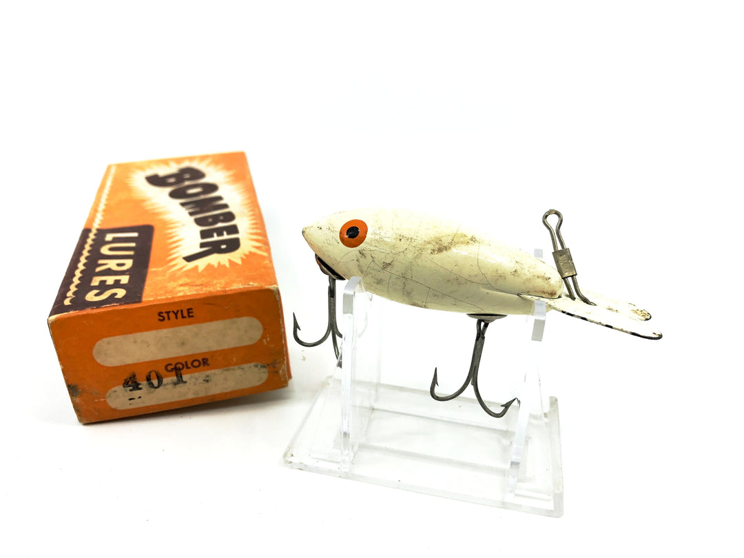Vintage Wooden 400 Bomber, #01 White Color with Box