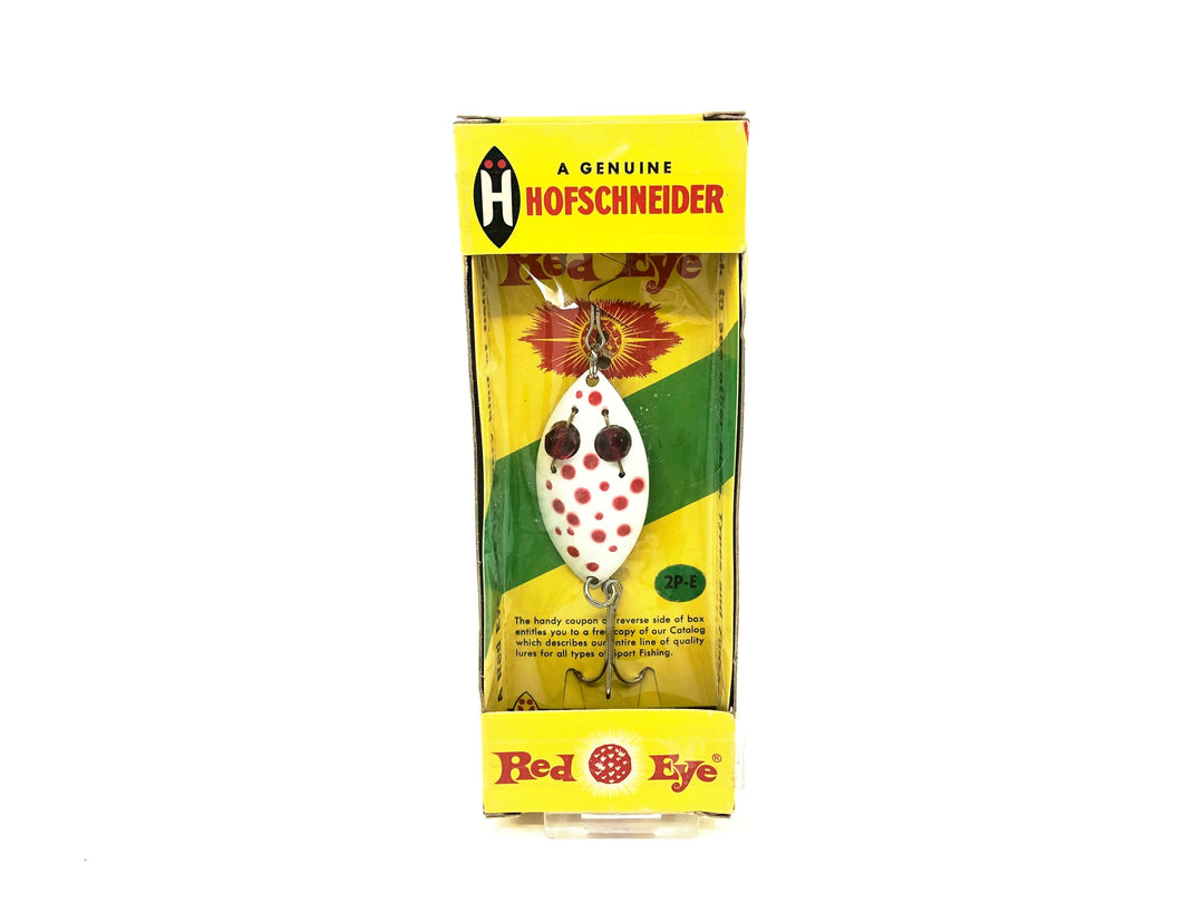 Hofschneider Red Eye Wiggler 2p-E, White/Red Spots Color