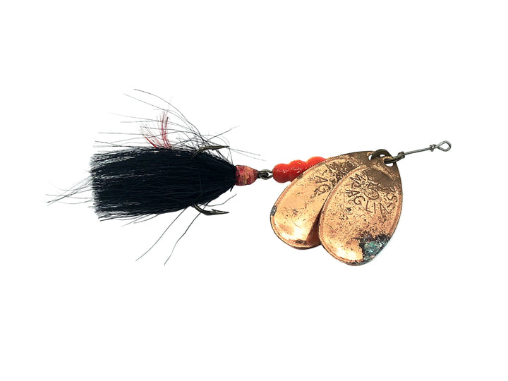 Mepps Double Blade Aglia, Copper Blade/Black Dressed Treble