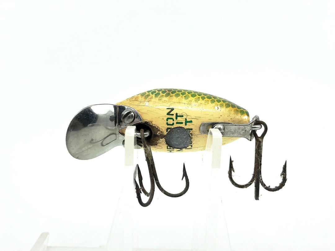 Heddon Wooden Midgit Digit River Runt, L Perch Color