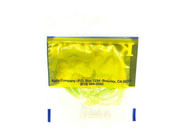 Kalin's 1 3/4" Soft Grubs, Green/White/Green Tail Color