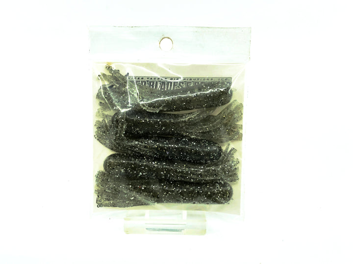 Get Bit Baits X Viper Tackle Finesse Soft Tube Bait 2 1/2", Silver Gold Smoker Fin Color - 5 Pack