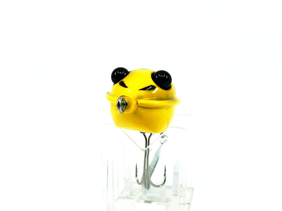 Toy's Super Topwater Frog by Toy Frog Lure, Yellow/Green Spot Color