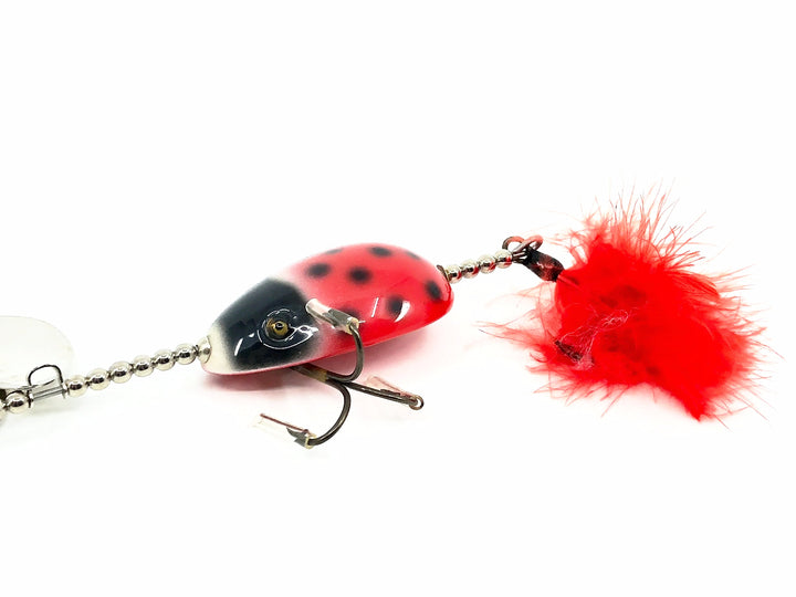 Musky Dan (XXX Lures) Kent Frog Spinner, Ladybug Color