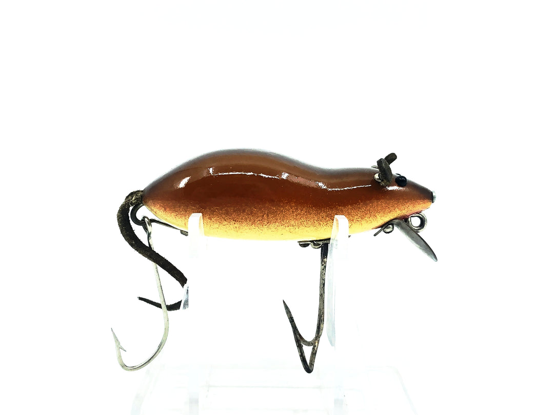 Heddon Meadow Mouse L-Rig, Repainted Brown Mouse Color
