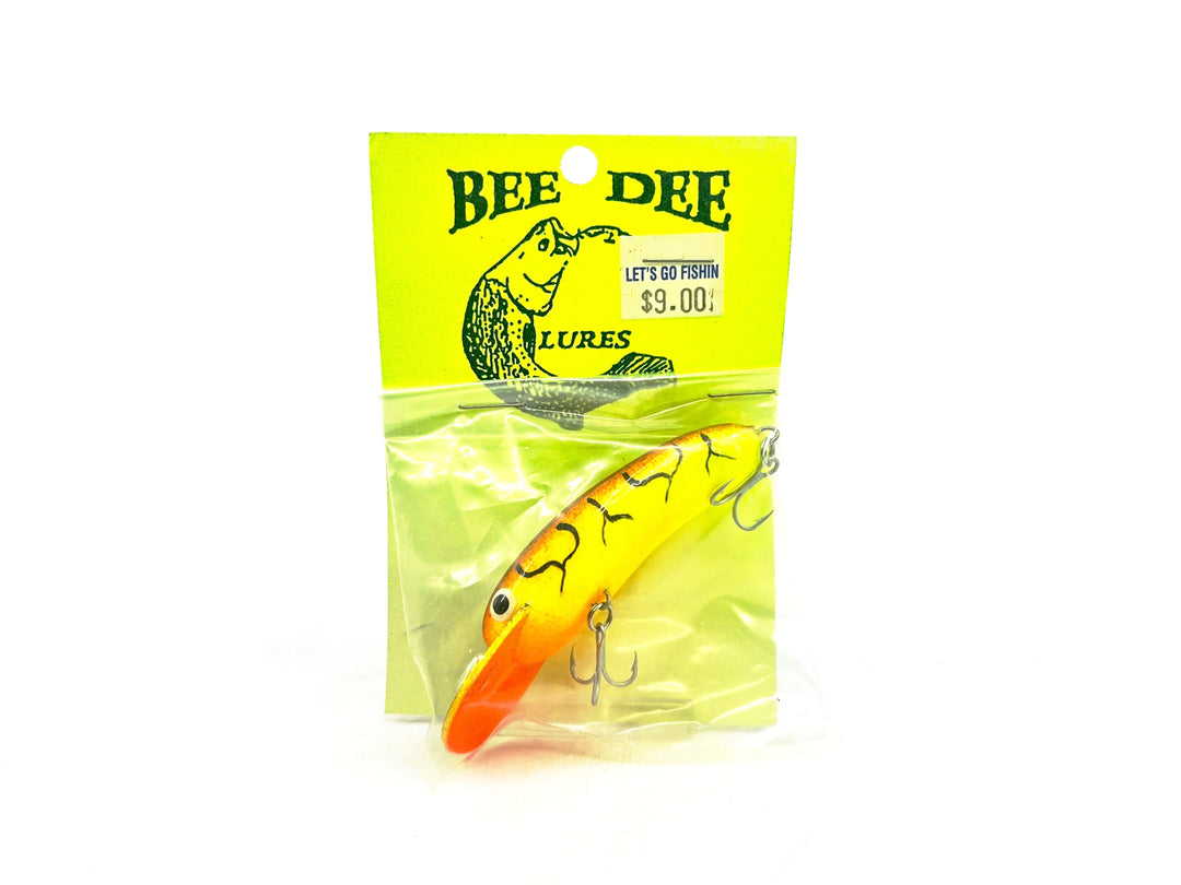 Bee Dee Lures 70mm Scud, Fire Tiger Color on Card