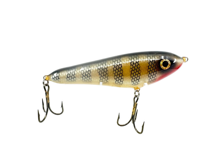 Smuttly Dog 7" Jerkbait, Perch/White Belly Color