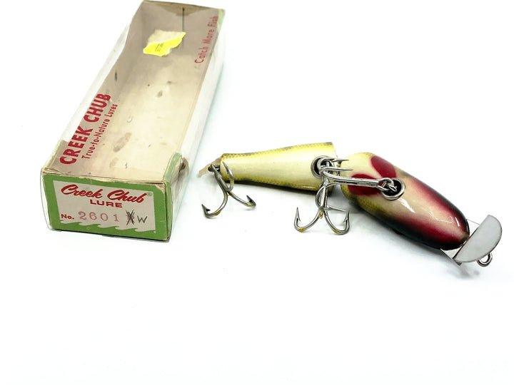 Creek Chub Jointed Pikie 2600, 2601 Perch Scale Color with Box