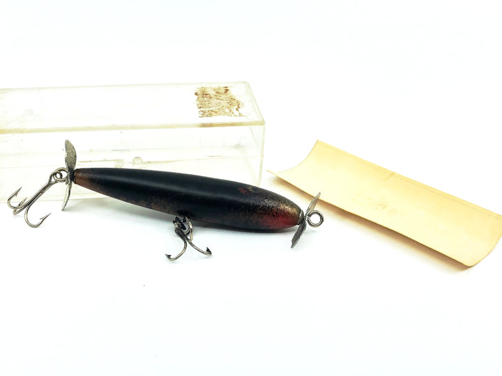 Walker Injured Minnow #375, Black/Gold/Red Color w/Box
