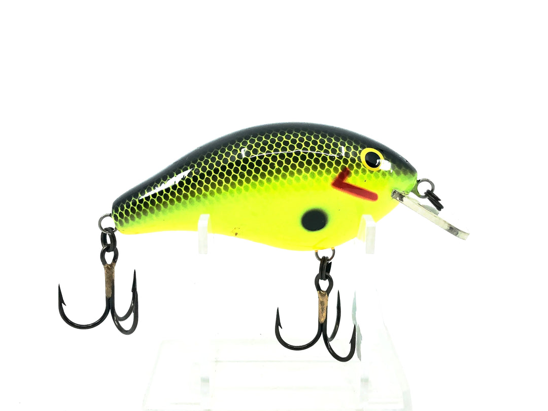 Cotton Cordell Fred Young Original Big O Wooden, Chartreuse/Black Back Color