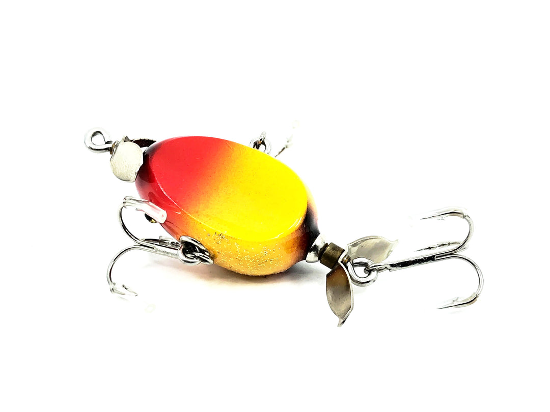 Musky Dan (XXX Lures) Baby Kent Frog, Red/Yellow Flitter Color