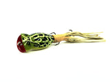 Arbogast Flyrod Hula Popper, Seein's Believin Leopard Frog Color