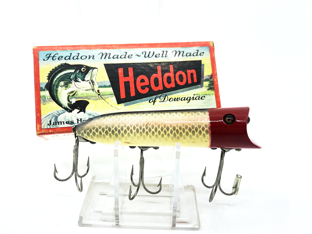 Heddon Lucky 13, PRH Shiner/Red Head Color with Box