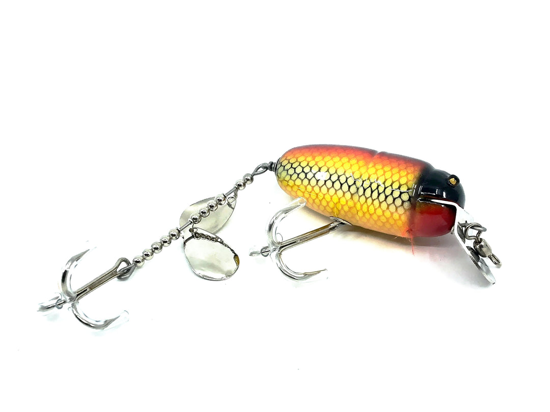 Musky Dan (XXX Lures) Husky Beetle, White Scale Color
