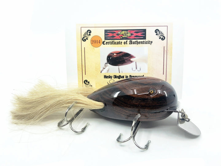 Musky Dan (XXX Lures) Husky Dingbat, Rosewood w/COA
