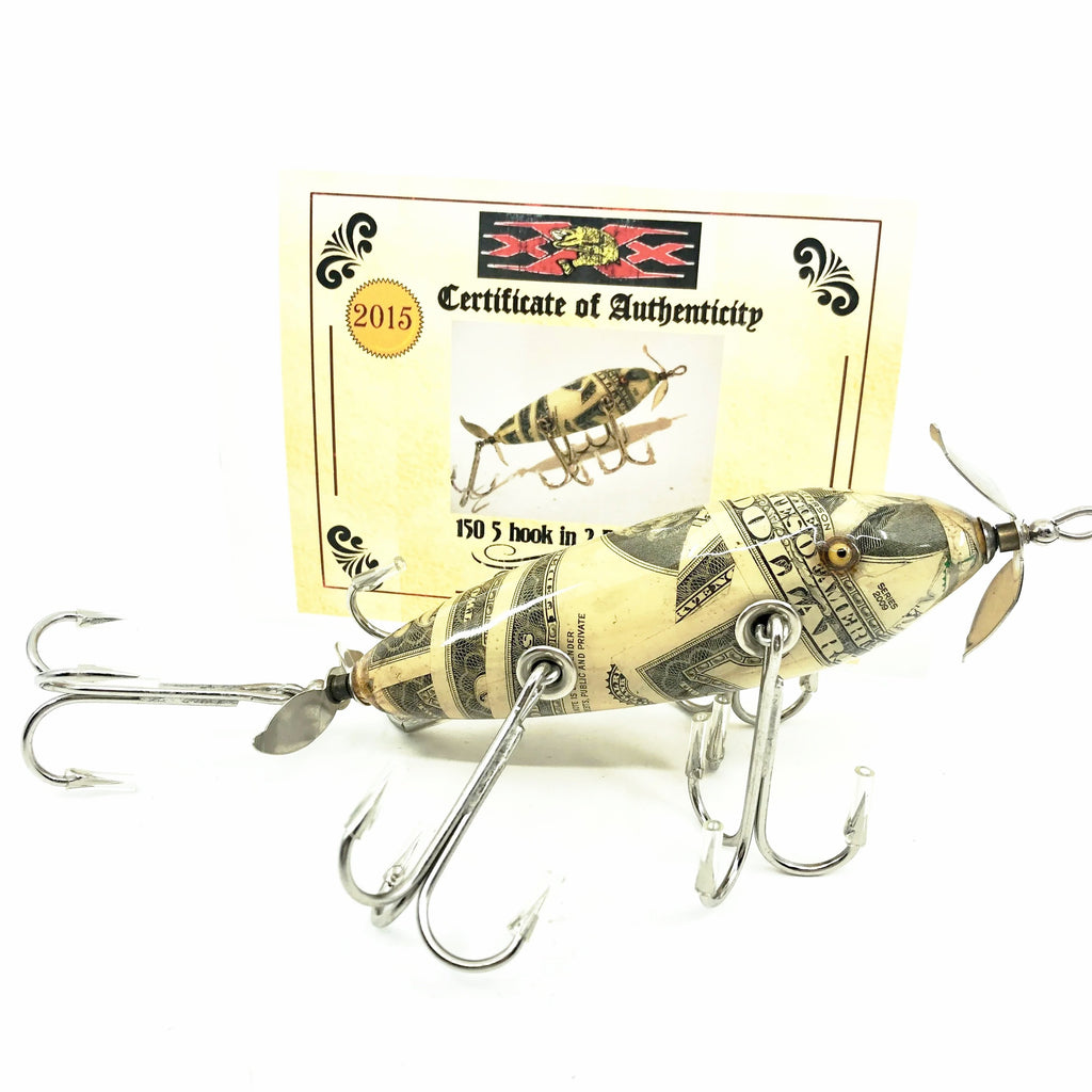 dollar fishing lures Musky Dan (XXX Lures) 5 Hook 150 Lure, 2 Bill Color w/COA – My Bait Shop, LLC Golf Cart Fishing Rod Known throughout the industry Length:3000 yd | 2743 m Kayak & Wade Nets