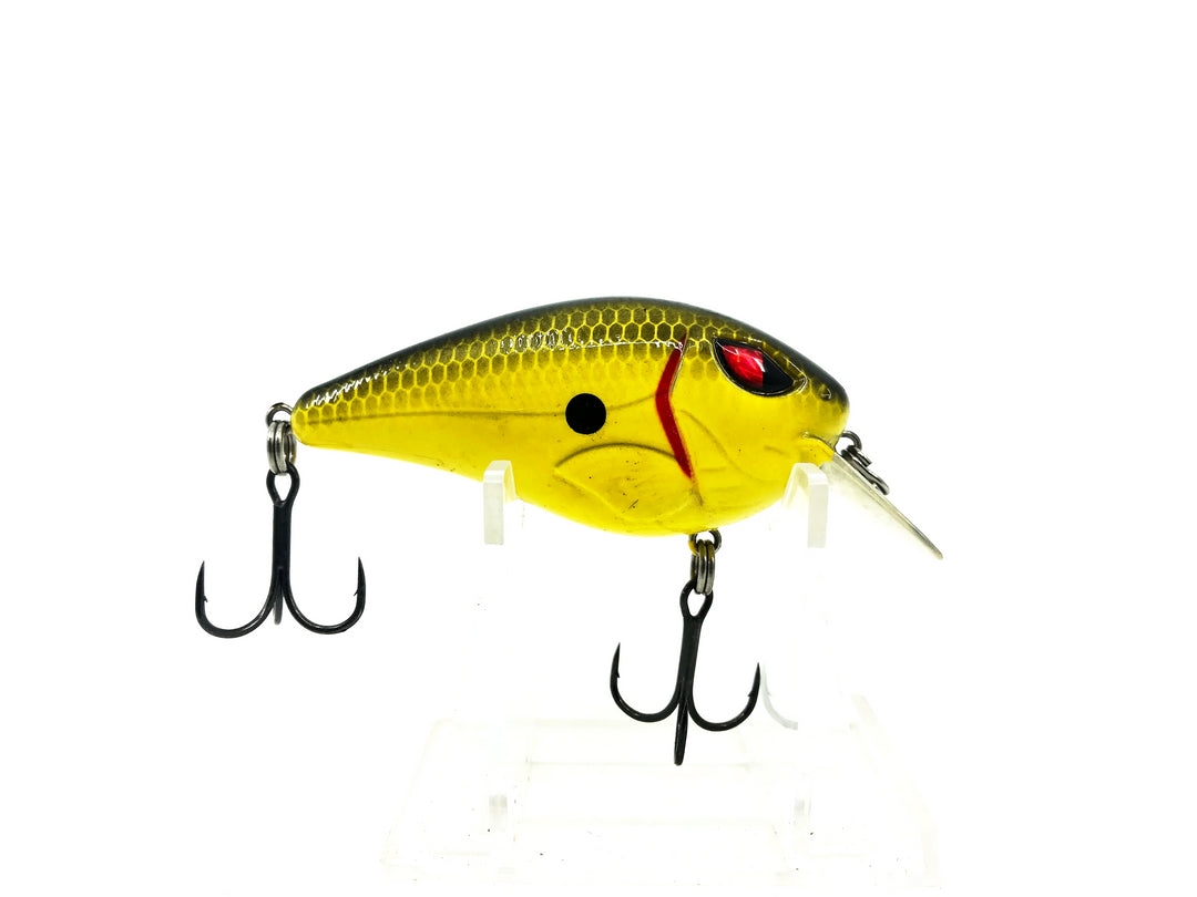 Chubbs Lures Shallow Square Bill, Chartreuse/Black