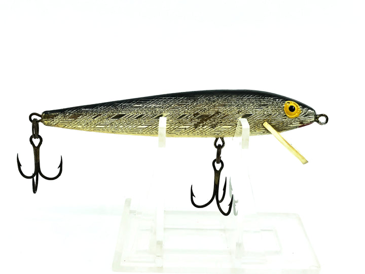 Rebel Floating Minnow, #01 Silver/Black Back Color