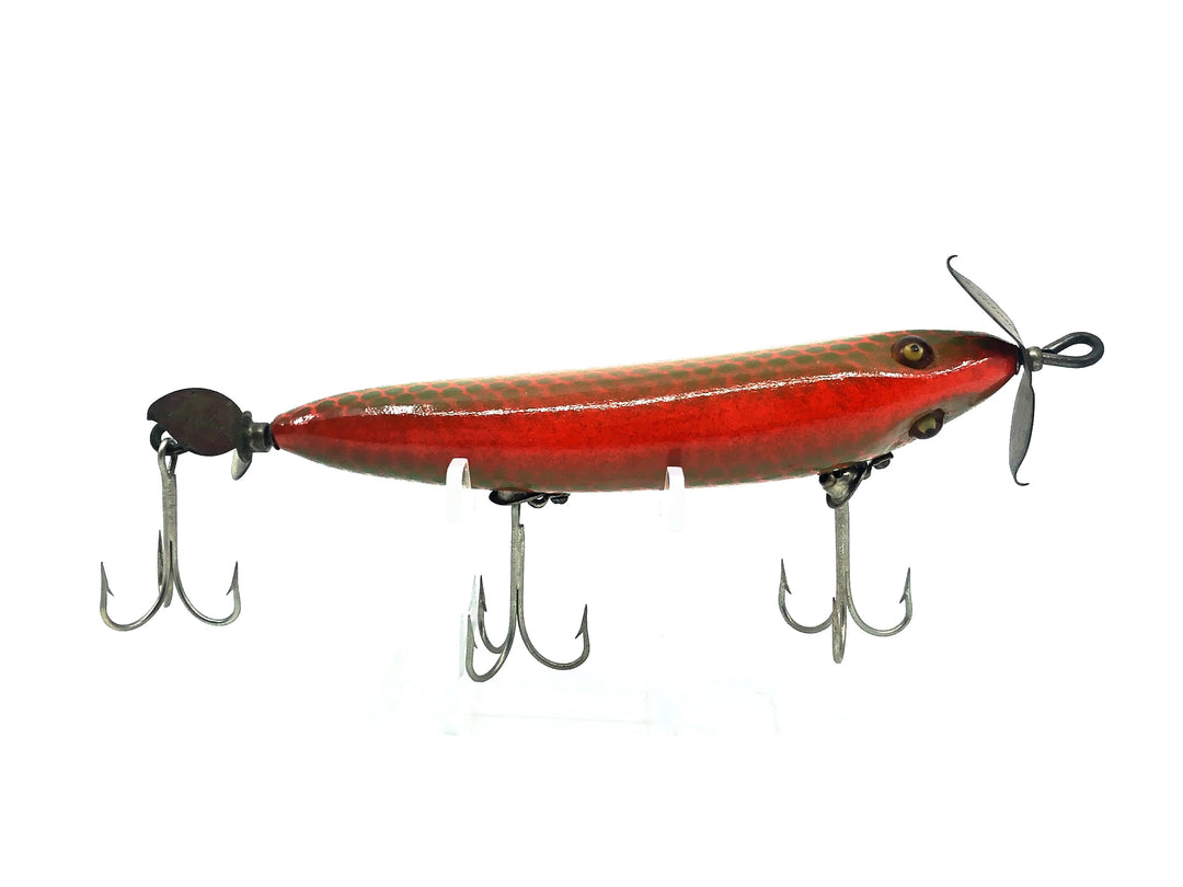 Heddon #170 S.O.S Wounded Minnow, Repainted Goldfish Color