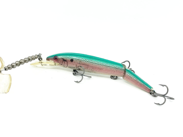 Rebel Fastrac Jointed Minnow W/Trolling Rig, G-Finish Blue Shiner Color