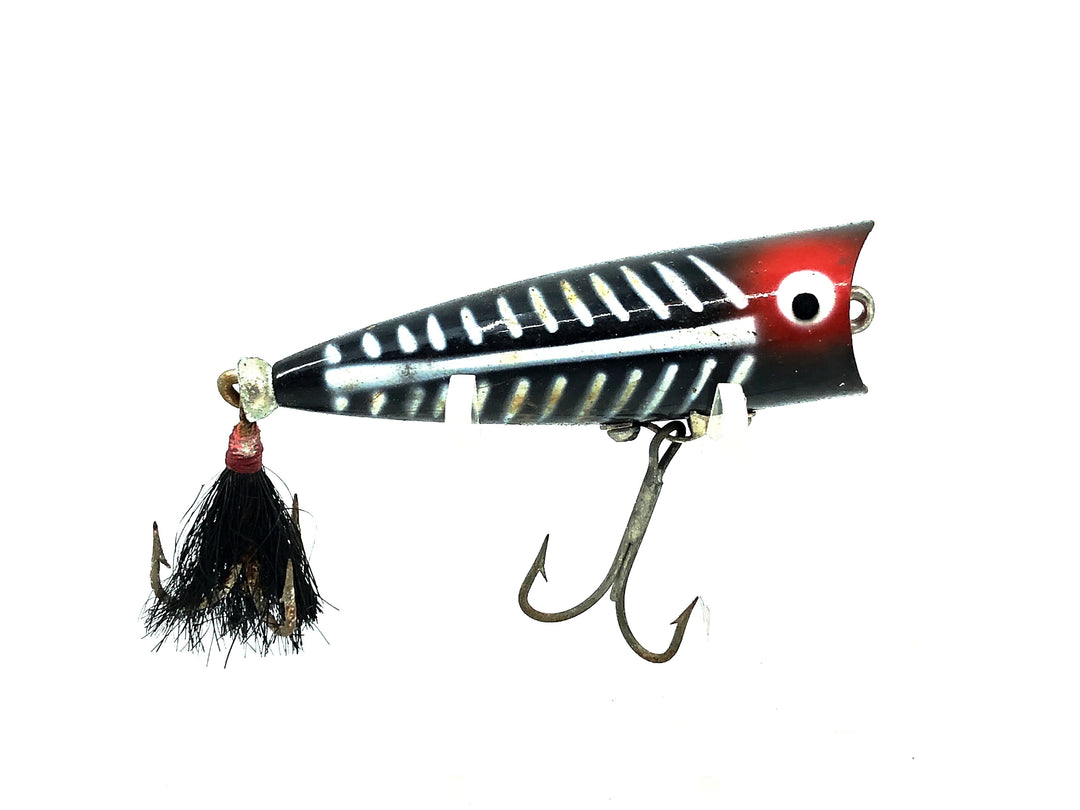 Heddon Tiny Chugger, XBW Black Shore Minnow Color