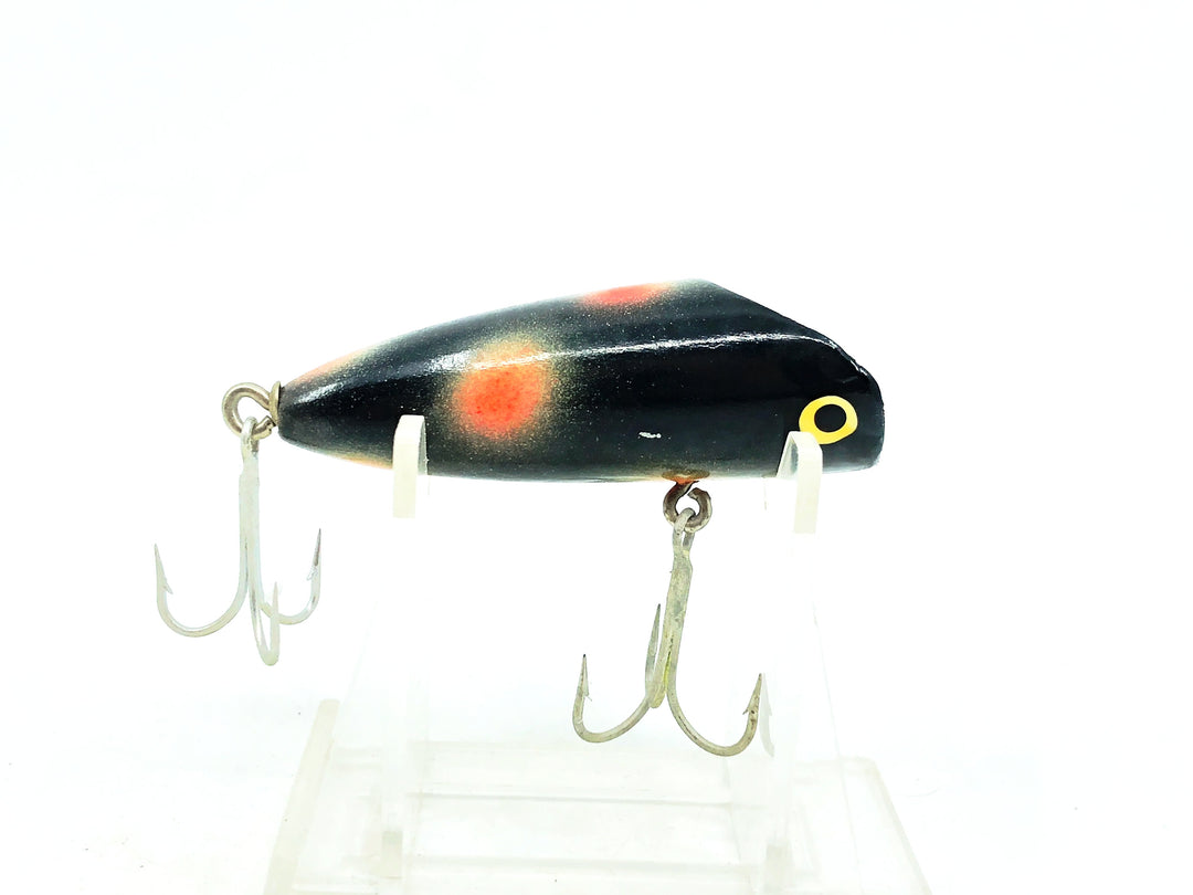 Eppinger Dardevle Osprey Bass Plug, #5405 Black/White Spot-Red Dot Color
