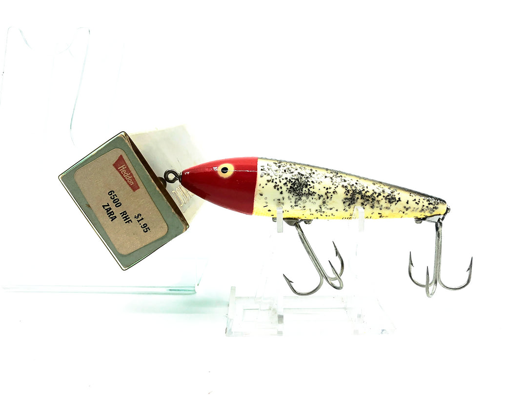 Heddon Original 6500 Zara, RHF Red Head Flitter Color in Box