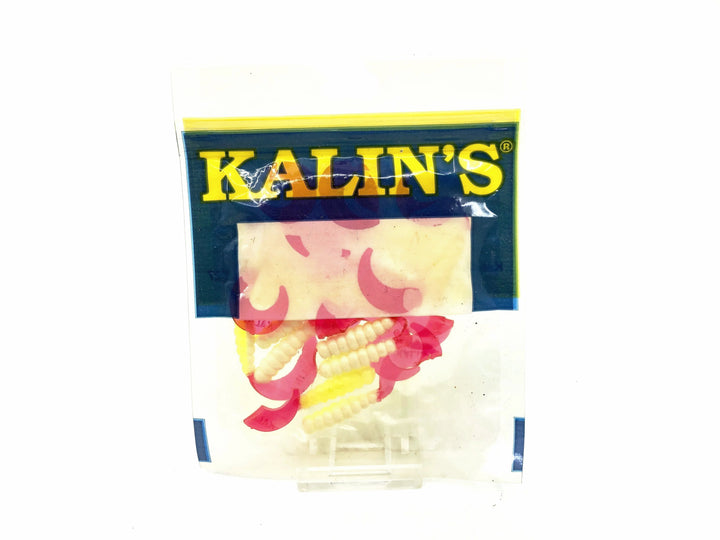 Kalin's 1 3/4" Soft Grubs, Green/White/Red Tail Color - 20 Count