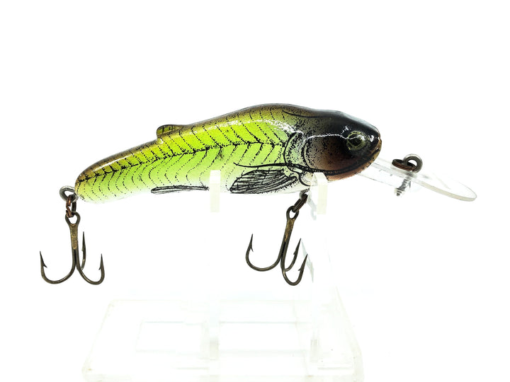 Crankbait Corp Fingerling Bullcat Series, #41 Bullhead/Madtom Green/Black Color