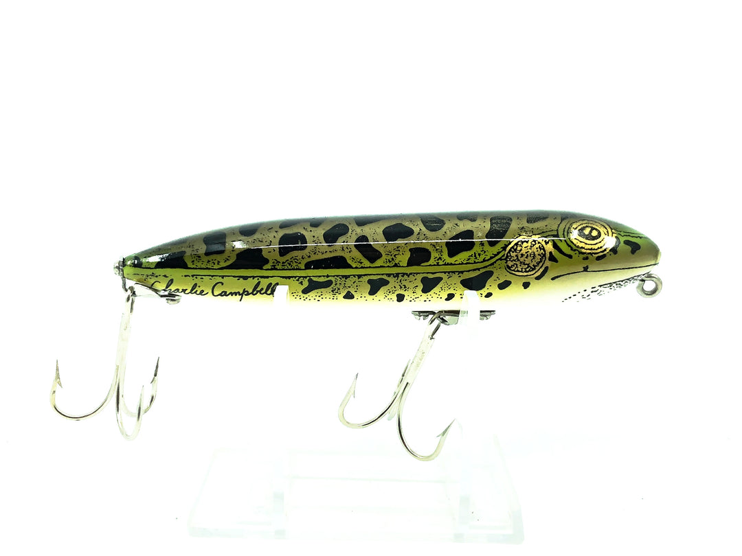 Heddon Zara Spook, NF Charlie Campbell Natural Leopard Frog Color