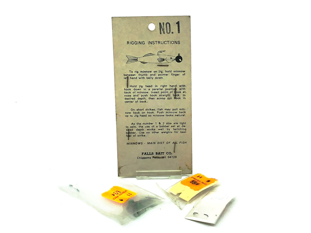 Fire Ball Jig-N-Minnow & 3 Small Jigs