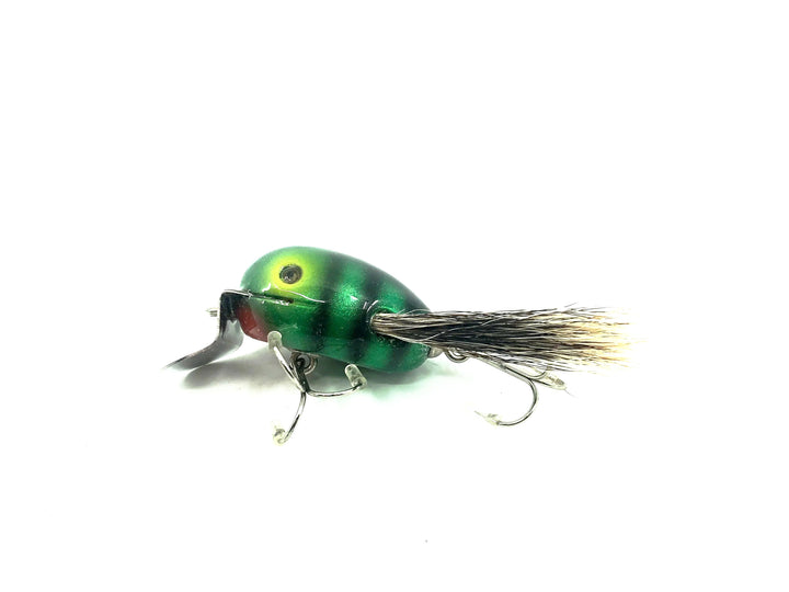 Musky Dan (XXX Lures) Baby Dingbat, Green/Black Back & Ribs w/COA