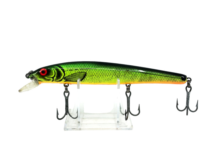 Bomber Magnum Long a 16A, XM7 Fire River Minnow/Orange Belly Color